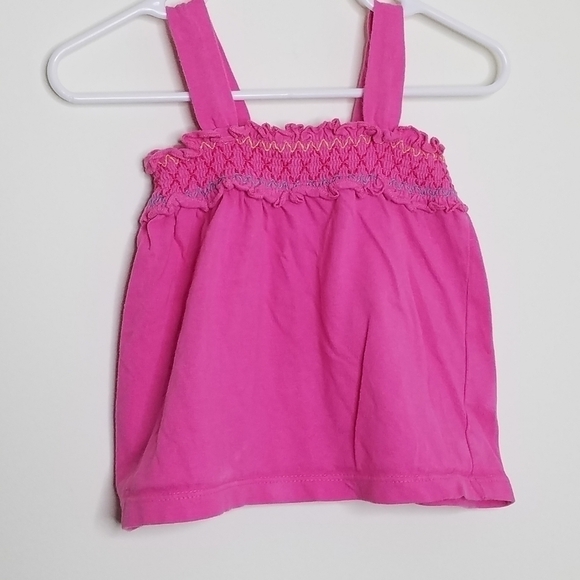 Set 2 Tank Top Shirt Smocking Flower Colorful 12m - Picture 4 of 6